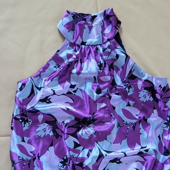 R&K Evening Mock Neck Tank Top Size Large - Picture 3 of 8